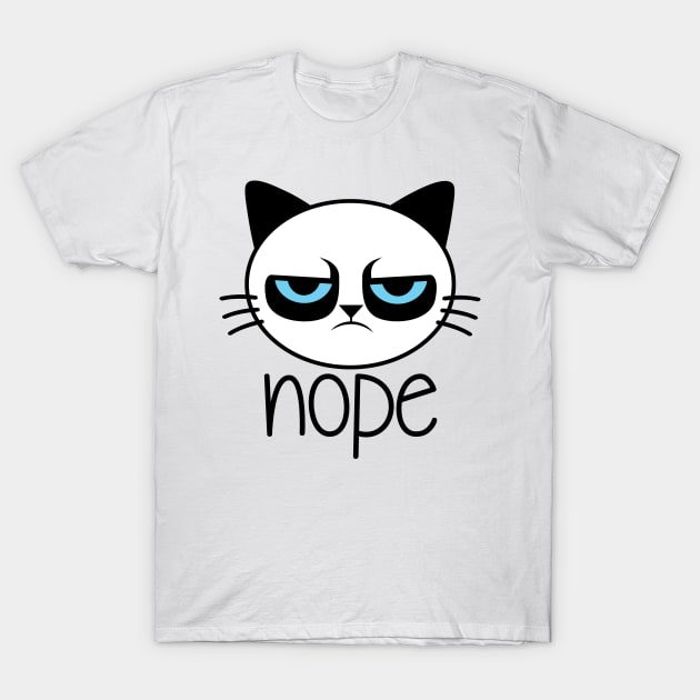 Nope Sassy Cat T-Shirt by defytees